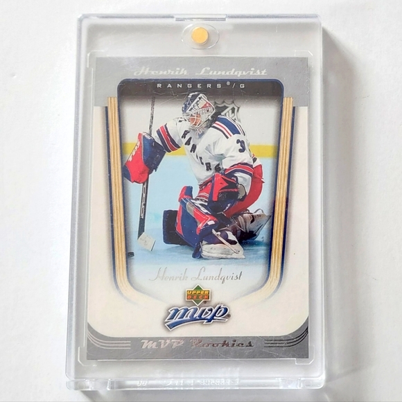 Henrik Lundqvist New York Rangers MVP Rookie Card 2005/06 - Picture 1 of 2